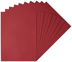 Herlitz 227132 doos met tekenkarton 50 x 70 cm, 10 stuks, wijnrood