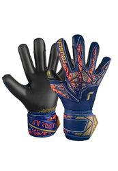 REUSCH Attrakt X Junior Gants de Gardien Jeunesse Unisexe, 4411 Premium Blue/Gold/Black, 7