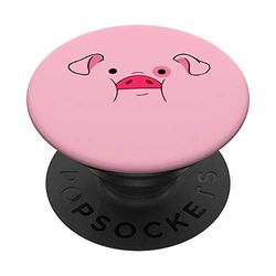 PopSockets Faccia di Maiale Rosa Divertente Carino PopGrip: Impugnatura per Telefoni Cellulari e Tablet Intercambiabile