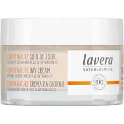 lavera Glow by Nature - Cosmetico naturale vegano, Q10 e vitamina C, idratante, crema da giorno, rivitalizzante, certificato PETA, 1 x 50 ml