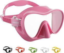 CRESSI F1 Mask Pink - Ramlös mask för dykning och snorkling, Rosa, En storlek, Unisex