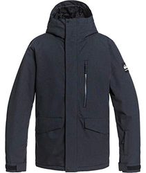 Quiksilver Collegamenti Missione JK M Snjt Giacca, Nero, S Uomo
