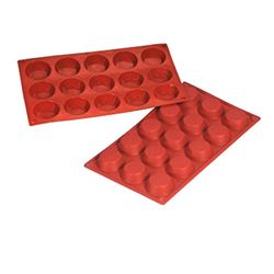 García de Pou 166.23 siliconen vorm Bake Flex Petit Our, 17,5 x 30 cm, 250 stuks, rood