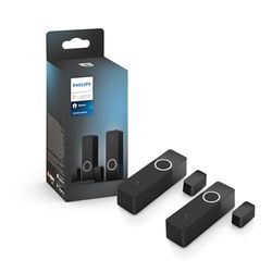 Philips Hue Secure, Sensori di Contatto, 2 Pezzi, Installazione Wireless, Batteria Lunga Durata, Montaggio Facile, Nero