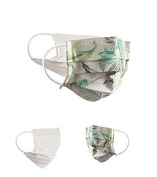 Community Masks 2-pack set unisex makeshift mask reversible mouth protection mask mouth and nose protection reversible mask with print cotton BCI washable,Beige