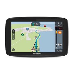 TomTom GO Camper Tour husbils- och husvagnsnavigator 6" skärm med IP:er för husbil och husvagn, uppdateringar via Wi-Fi, TomTom Traffic och fartkameravarningar, Europakartor, Svart