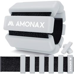 Amonax AMONAX Adjustable Pesas Para Tobillos, Tobilleras Gimnasio Pesas Tobillos Para Mujeres Y Hombres, 2x1kg Pesas Tobilleras, Pesas Muñecas De Pilates, Pesas Para Muñecas Y Tobillos Para Yoga
