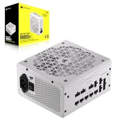 Corsair RM850x SHIFT Alimentation ATX Entièrement Modulaire - Interface Latérale Modulaire - Compliant ATX 3.1 & PCIe 5.1 - Condensateurs Évalués à 105°C - Efficacité 80 PLUS Gold - Blanc