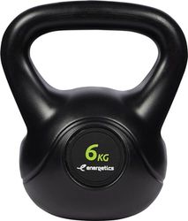 ENERGETICS Kettlebell - Manubrio da allenamento in cemento nero (200) XL