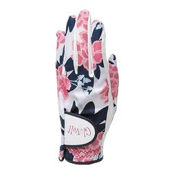 Glove It Cabretta-lederen golfhandschoen voor dames, licht en zacht, uv-bescherming, pioenrozen en paren