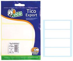 Tico e-11035 a – étiquettes adhésives en sur, 110 x 35 mm, blanc