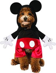Rubie's unisex volwassen Disney: Mickey & Friends huisdier kostuum, Mickey Mouse feestartikelen, veelkleurig, M hals 14.5 singel 20 terug 15 US