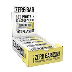 BioTechUSA Zero Bar Protein Snack - Low Sugar & Lactose-Free | Crispy Texture | Delicious Flavors | Ideal for Diets & Workouts, 20 * 50 g, Chocolate-Banana