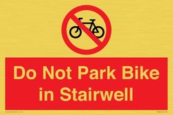 Do Not Park Bike in Trapbord - 300x200mm - A4L