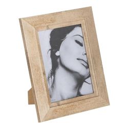 BigBuy Home Cadre Photo Beige Bois Verre 21,5 x 26,5 cm