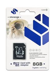 STORANGE 8 GB Clase 10 SDHC – Tarjeta Micro SD + Adaptador