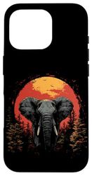 Elephant at Sunset in Forest Wildlife Case for iPhone 16 Pro