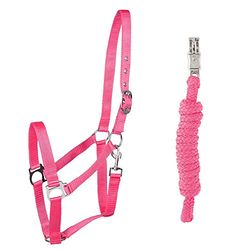 PFIFF 102931 Halster en breiset, kunststof halster geleidebrei, Pink Cob