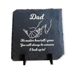 Red Ocean Gifts for Dad, Dad Gifts from Daughter Slate Plaque Stand, Dad Birthday Gifts, Retirement Gifts Presents for Dad, Christmas for Dad, New Dad Gifts, Dad Gift From Son