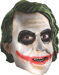 Rubie's Officiell vuxen Joker 3/4 vinylmask