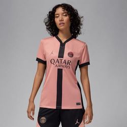 Nike PSG skjorta PSG W Nk Df Stad JSY Ss 3R, rost rosa/svart/svart, FQ223-686, 2XL