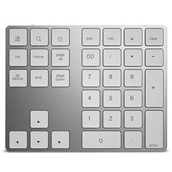 HDWR Laptop, Numeric Keypad, Wireless, Bluetooth, Wireless Operation with a Range of up to 10 Meters, 34 Keys, Aluminum Housing, iOS, Membrane Keys, typerCLAW-BN100