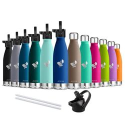 AORIN Doppia Bottiglia per Vuoto in Acciaio Inossidabile, processo di verniciatura a Polvere, Resistente ai Graffi, Facile da Pulire (750ml, Blu Scuro)