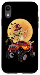 iPhone XR Dabbing Golden Retriever Dog Witch Monster Truck Halloween Case