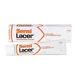 LACER SENSI Gel dental de 75 ml, ação sensibilizante, efeito rápido e duradouro, proteção diária contra a cárie, fortalece a dentina exposta, com fluor, sem glúten