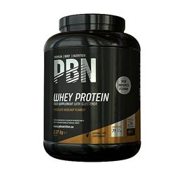 Premium Body Nutrition Siero di Latte in Polvere, 2.27 Kg, Gusto Nocciola e Cioccolato