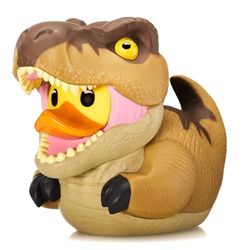 TUBBZ Eerste editie T-Rex Collectible Vinyl Rubber Duck Figuur - Officiële Jurassic Park Merchandise - Sci-Fi TV, films en videogames