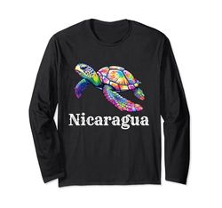 Nicaragua Souvenir Republica De Nicaragua Maglia a Manica