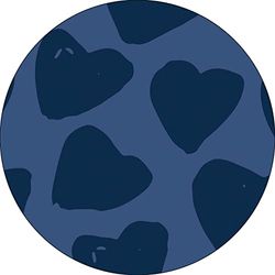 Bonateks, Round Digital Printed Mouse Pad, Non-Slip Base, for Office and Home, Diameter:22cm