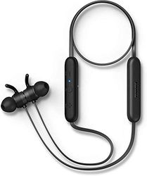 Philips Audio E1205BK/00 Écouteurs Bluetooth avec Micro, Écouteurs sans Fil (Télécommande, 7 Heures de Lecture, Protection Contre Les Éclaboussures IPX4, Oreillettes Magnétiques)
