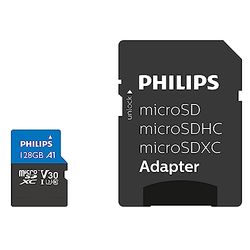 Scheda microSDXC Philips 128GB Classe 10, UHS-I U3, 4K