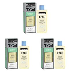 Neutrogena T/Gel Anti-Dandruff Shampoo for Oily Scalp, Fresh Jasmine, 250 ml (Pack of 3)