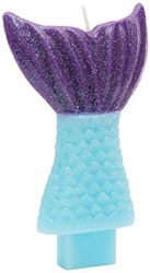 Amscan 170528 - Zeemeermin Wensen Kids Verjaardagsfeest Cake Kaars - 13cm