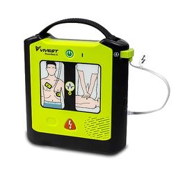 ViVest Power Beat X1 Defibrillator Semi-Automatic AED with a Graphic Panel Portable Machine for Home Automated External Defibrillator Lightweight First Aid Medical Equipment