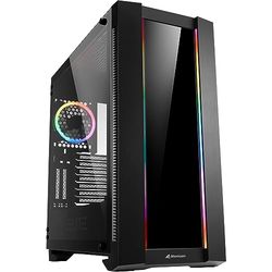 Sharkoon Elite Shark CA200G, boîtier PC, ARGB, contrôle RGB 8 fois, intégration graphique classique et verticale
