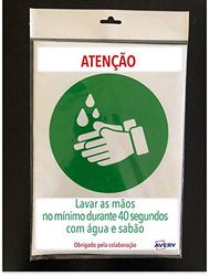 Avery España AV_KITCOVID1_PT Sinalização Coronavirus COVID19 - WASH AS MÃOS, 2 carpetas A4
