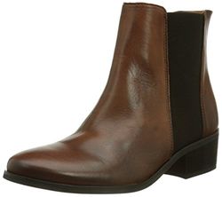 PIECES BECCA New LEATHER CHELSEA BOOT COGNAC dames Chelsea boots, Bruin (Cognac), 40 EU