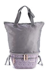 BÉABA, Luiertas, kinderwagen-organizer, tote bag, compact, grote opbergruimte, bevestiging voor kinderwagen en fiets, biarritz, jungle