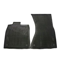 Audi 4G2 061 501 041 Rubber Floor Mats RHD Front Set of 2, Black