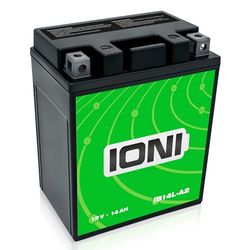 IONI IB14L-A2 12V 14Ah AGM Batería compatible con YB14L-A2 sellada/libre de mantenimiento MotorcycleBatería