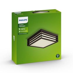 Philips Lighting myGarden MoonshinE Aplique e/ou plafon, iluminação exterior, resistente à humidade e às intempéries, IP44, casquilho E27, antracite