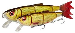 Savage Gear 4Play V2 Liplure - Leurre de pêche au Hareng en 3D pour Les pêcheurs de carnassiers, Action réaliste, idéal pour Le brochet, Le Bar et Plus Encore, Golden Ambulance 16.5 cm
