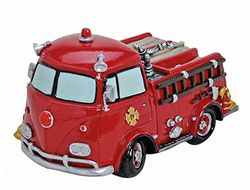 Wurm Spaarpot brandweer, brandweerauto, brandweerwagen nostalgie van polyserin