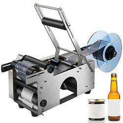 VEVOR MT-50 Étiqueteuse de Bouteilles Rondes Semi-Automatique 50 pièces/Min pour Bouteilles de 12 à 90 mm
