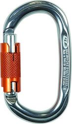 Climbing Technology Pillar WG Mousqueton Ovale avec Capsule 2 mouvements, Bleu