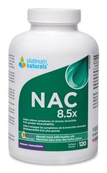 Platinum Naturals NAC 8.5X (N-Acetyl-L-Cysteine) 120 Softgels
